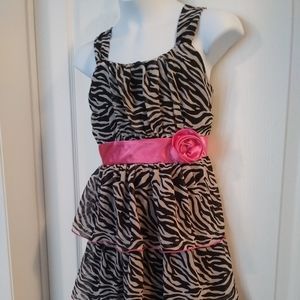 Zebra striped dress